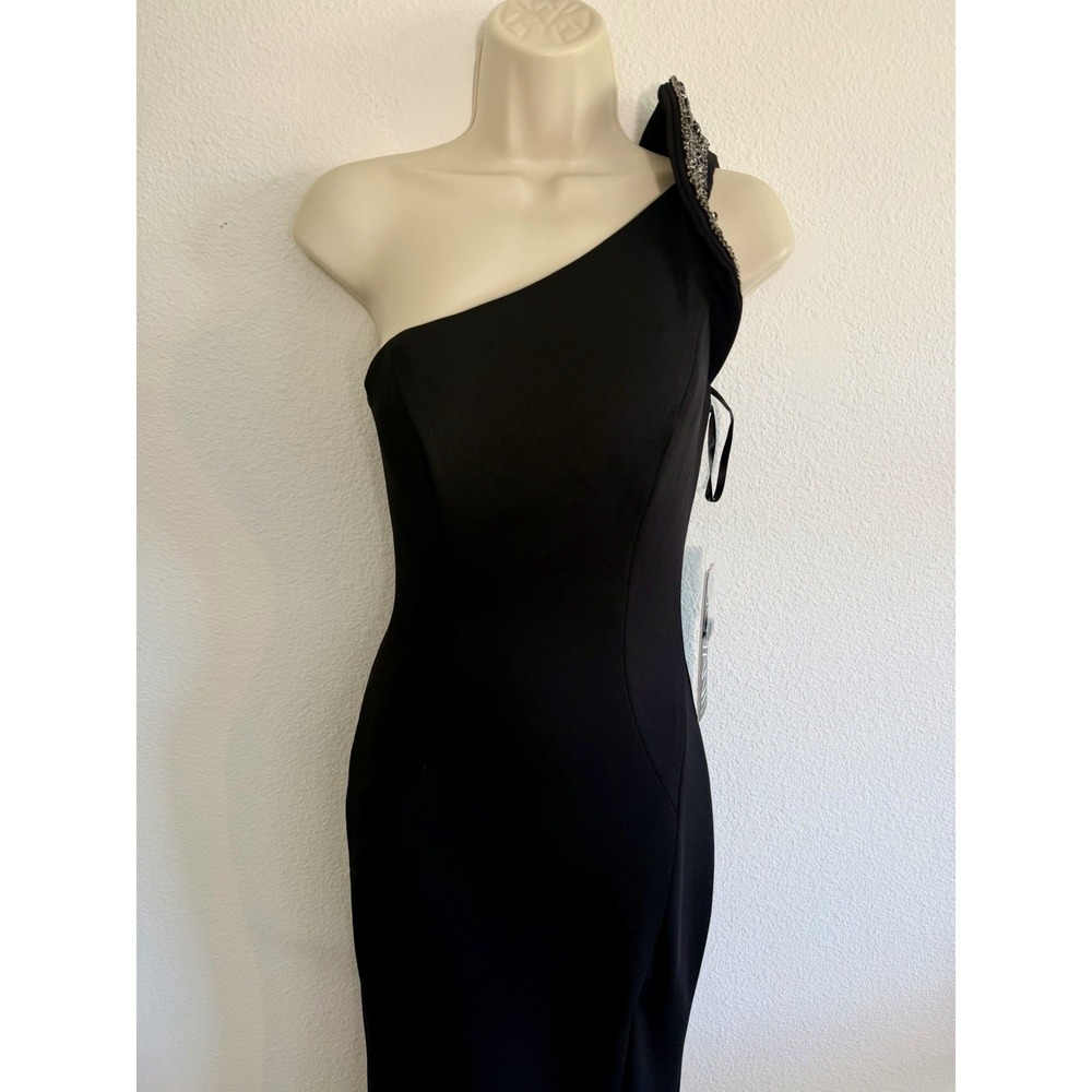 Jovani Gown NWT Sz 6 One Shoulder Beaded Mermaid Prom Guest Pageant Formal Gala - Picture 9 of 10